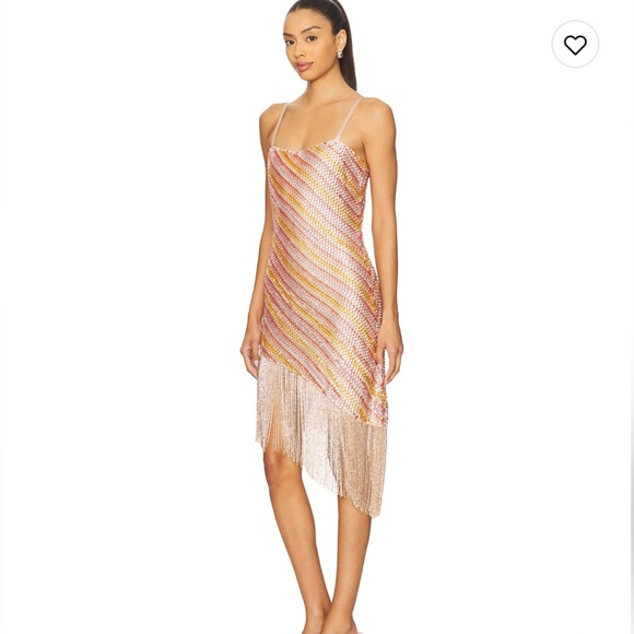 For Love And Lemons Capri Beaded Fringe Mini Dress REVOLVE - Picture 5 of 8